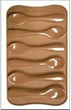 Okayji Silicone Bakeware Mould for Chocolate and Ice Cube 6 Cavity Chocolate Mold BakeWare Spoon Shape
