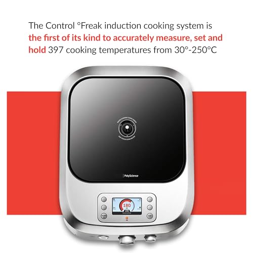 The Control Freak CONTROLFREAK Polyscience Induction Hob, 2400 W, Stainless Steel, Edelstahl, 110(h) x 350(w) x 470(d) mm