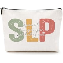 Speech Therapy Gifts Makeup Bag Speech Therapists Gifts Speech Pathologist Gifts SLP Cosmetic Bag Thank You Gifts for Women Speech Language Pathologist Nurse Travel Toiletry Bag Christmas Birthday