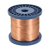QUARKZMAN 34 AWG Fil Magnetique, 34 Gauge Fils De Cuivre Emaille 48 Oz Bobine Magnetique Pour Transformer Moteur Electrique, Grade F 311 Fahrenheit (155 Celsius), Couleur Cuivre