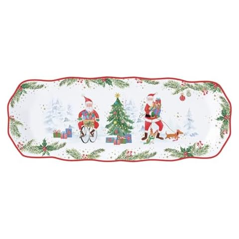 Plat à gâteau Joyful Santa Cover