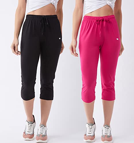 Image of Modeve Women Solid Cotton Blend Capri for summer|| Summer Wear