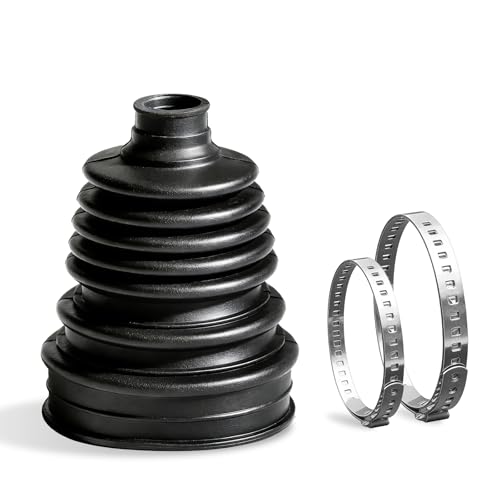 CV Boot Kit, Universal Drive Shaft Joint Boot Set with 2 Clamps，CV Boots Replacement Ball Head Dust Cover for Cars