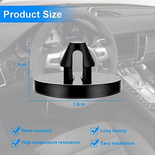 JNNJ JNNJ 12 Stück Auto Bremse/Kupplung Pedal Stopper Pad Ersatzteile, Universal Bremsschalter Pedal Stopper, Hartgummi Langlebiger Bremsschalter-Stopper für Verkehr(Schwarz)