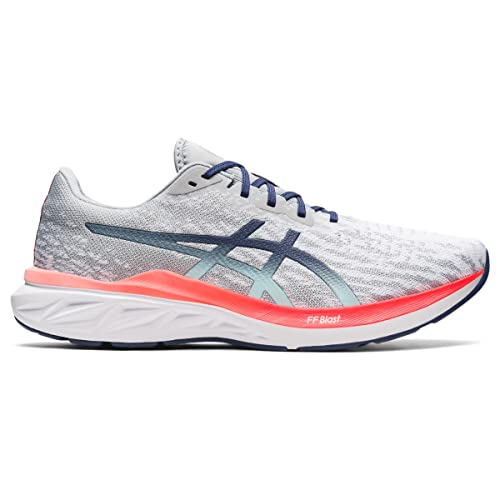 ASICS Men's DYNABLAST 2 Running Shoes, 12, Glacier Grey/Thunder Blue