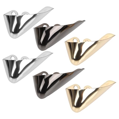USHOBE Force Fields Crease Protector 6pcs Metal Shoes Pointed Protector High Heels Tip Cover Shoes Tips Cap for Shoes Repair Accessories Heel Protectors