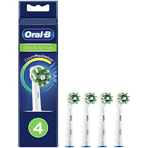 Oral-B Cross Action Toothbrush Heads with CleanMaximiser Cover