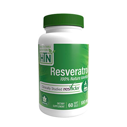 Health Thru Nutrition Resvida Resveratrol Softgels, 100mg (Pack of 60)