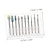 Ipetboom 10Pcs Tungsten Nail Drill Bits Set Polishing Head Nail Polishers Lightweight Design for Manicure Suitable for All Nail Types and Use