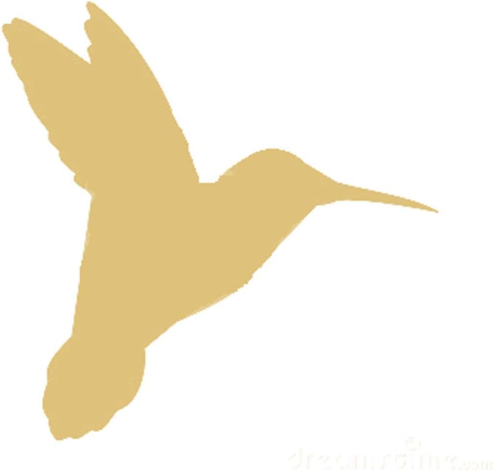 Hummingbird Cutout Unfinished Wood Garden Bird Hover Flying Flight MDF Shape Canvas Style 1