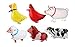 Borang 11 Pack of 6 Walking Farm Animal Balloon Birthday Bbq Party Décor(Pony,Duck,Rooster,Cow,Pig,Sheep)