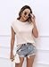 Womens Cap Sleeve Sweater Vest Summer Tops Sleeveless Tank 2025 Trendy Spring Clothes Striped Short Sleeve Shirts,Apricot,Medium