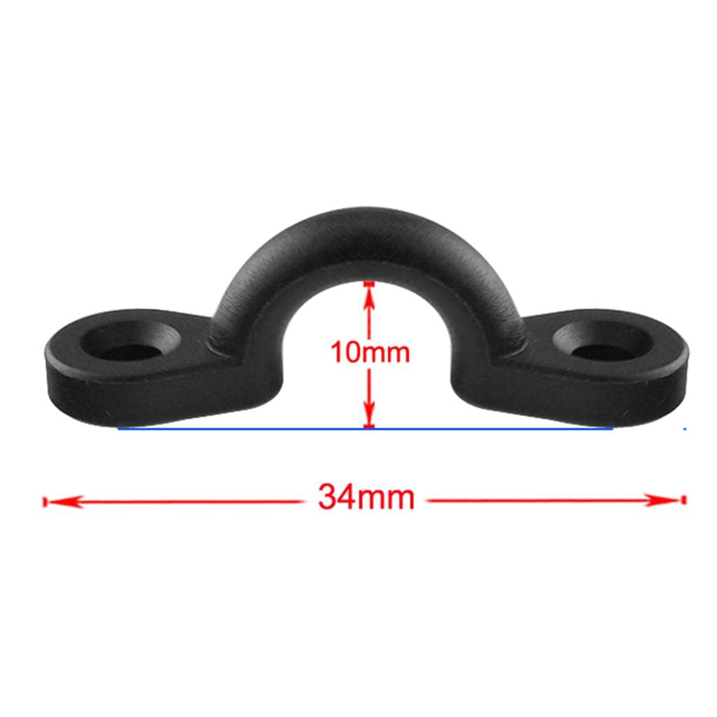 10 Piezas Abrazadera de Silla Nylon para Cuerda Ojal Clip Sujeción Polietileno Anticorrosión Adecuada para Kayak Canoa Barco Aviarios Mascotas Aplicac