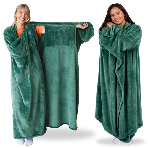 Image of Super Blanky Wearable Blankets for Women & Men, Graduation Day Gift for Her, Cozy Gifts for Women, Wife Birthday Gifts Ideas