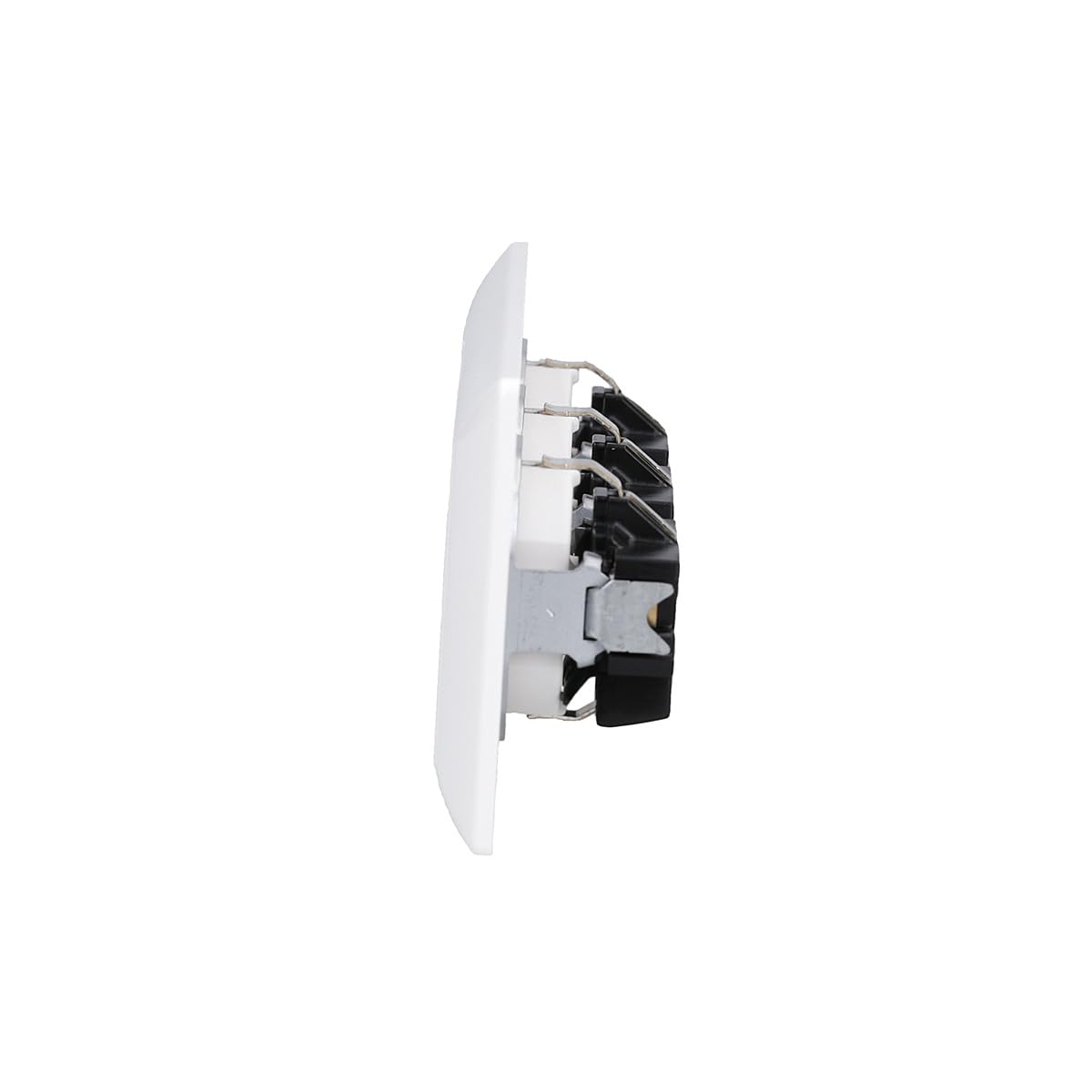 Jung AS500 prises A1520WW + cadre triple AS583WW - Kit complet blanc alpin brillant