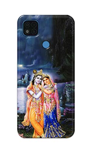 Image of Printed Hard Back Cover Case for Mi Poco C31 Back Cover (Radha Krishna) -1803
