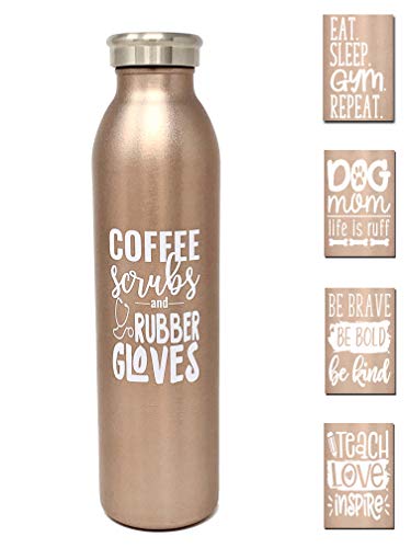 Cute Water Bottle Insulated Metal Stainless Steel Double Walled Waterbottle for Nurses