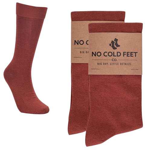 Fun Orange Colorful Novelty Socks for Men for Dress Casual Formal Groomsmen Wedding, 2 Pack