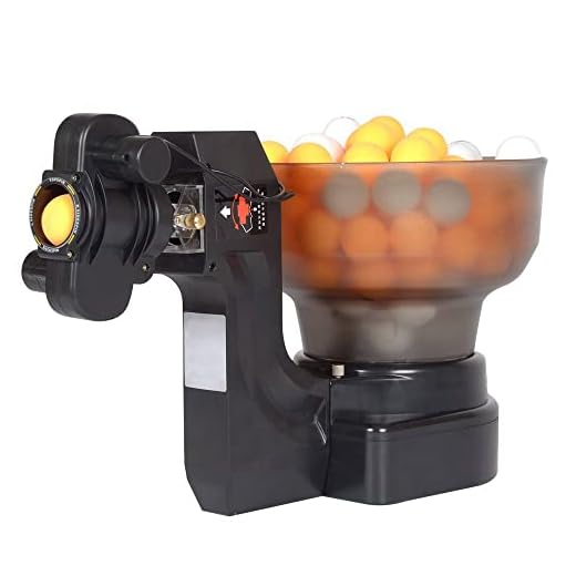 ZXMT Table Tennis Robot, Ping Pong Robot HP-07 Automatic Table Tennis Machine with 36 Different Spin BallsTraining Exercise