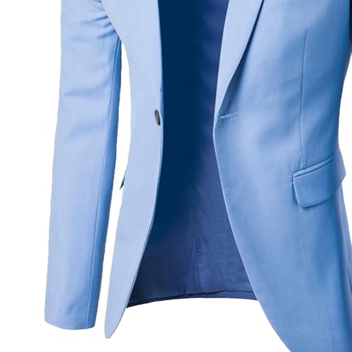 Mens Lightweight Business Jacket Tuxedo Casual One Button Sport Coats Classic Slim Fit Blazers Suit2