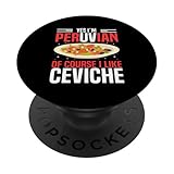 Ceviche Essen Peruanisches Gericht Essen Liebhaber PopSockets mit austauschbarem PopGrip