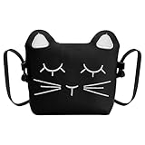 【Justerbar rem och magnetlås】: Barnhandväskans design med justerbar axelrem (ca 125 cm. Bind bara slutet av den och få en bekväm längd. Den magnetiska stängningen är praktisk och kan hålla saker säkra. 【Liten och lätt】: Denna barnhandväska är 13 x 12...