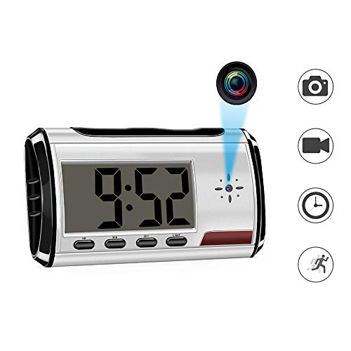 Spy Camera Clock Home Security Hidden Camera Motion Activated 1080P Loop Video Recorder Nanny Camera