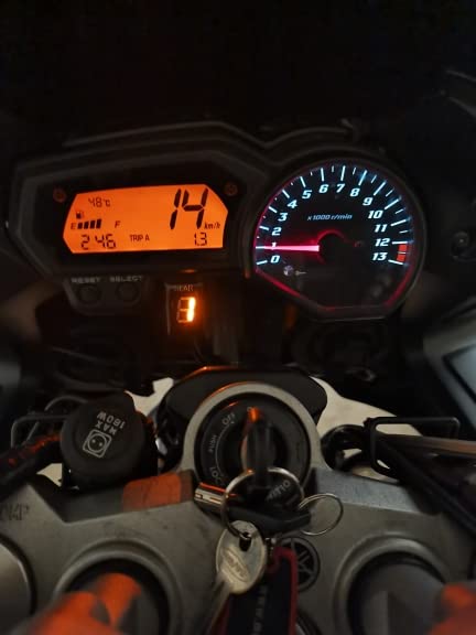 Miniatura 9 de Impermeable 1-6 velocidades LED Indicador digital de engranajes Medidor de pantalla para Yamaha FZ6 FZ6R FZS600 FZS1000 Fazer XJ6 YZF-R6 R6S R1 FZ8