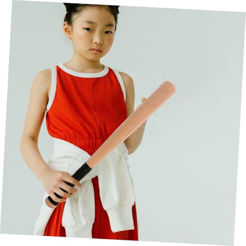 Bate de béisbol de madera PRETYZOOM para practicar deportes al aire libre en equipo 5