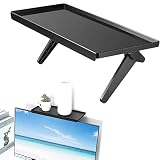 DMFSHI Étagère Supérieure TV, Étagère TV pour Le Stockage, Support de Montage pour TV Ordinateur Câble Box Haut-parleurs Télécommande de Périphériques Multimédias en Streaming (Noir)