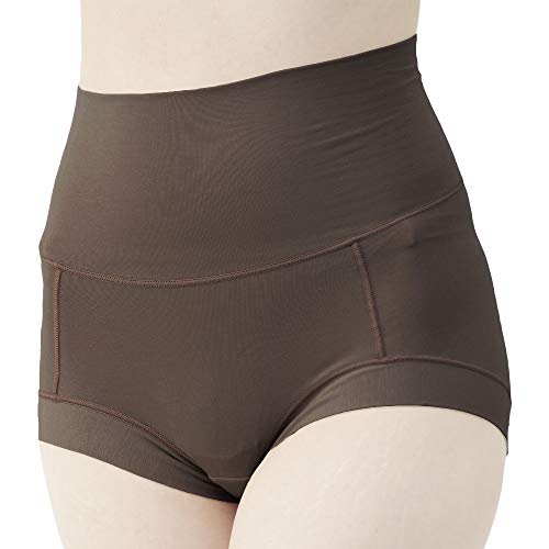 [ボディヒンツ] 裾口ずり上がらない スーピマコットン 超立体ショーツ ハイウエスト 女性用パンツ 綿 敏感肌 ひえとり M ココアのサムネイル