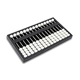 Blinder Abakus, 15-stelliger professioneller tragbarer chinesischer Abakus-Rechner Lernwerkzeuge Schulbedarf für blinde Erwachsene Kinder