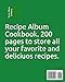 Recipe Album Cookbook