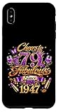 Cheers to 79 Years Old Wedding Anniversary 79th Birthday Case for iPhone Xs Max