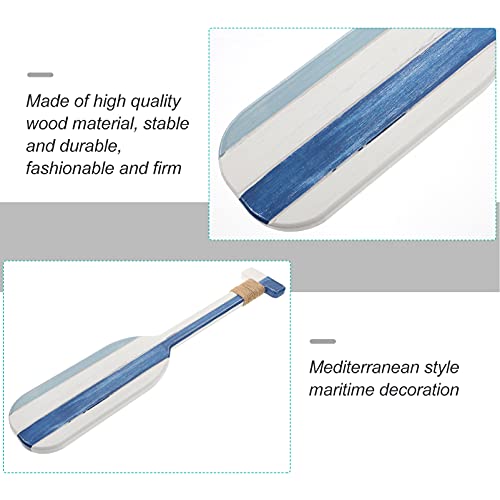 Besportble Wooden Oar 2Pcs Nautical Oar Wall Decor Wooden Wall Hanging Paddle Ornament Mediterranean Home Decor Bar Pub Wall Art Home Decor Wooden Oar Boater Gifts #TOP4