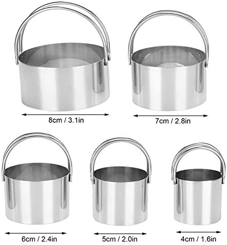 Moules à Biscuits Cercueil En Inox - Lot De 5 Pièces, 7,5x4,2 Cm - Pour Four, Micro-ondes, Réfrigérateur