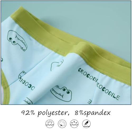 Lohhbve Petite Culotte en Coton pour garçon Ensemble de 8 Culottes pour bébés Enfants 3-10 Ans Divers sous - vêtements de sous - vêtements Souples de Bande dessinée – vue 2
