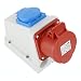Produktbild TPelectric Kombi Wandsteckdose CEE (400V/16A) + Schuko 250V/16A) Aufputzmontage, IP44