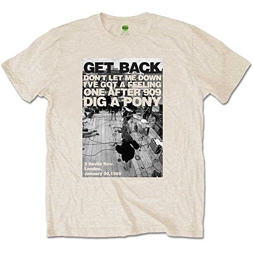 Image of The Beatles Rooftop Shot Official Tee T-Shirt Mens Unisex (Small)