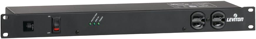 Bеѕt Cуbеr Dеаlѕ 🔥 Leviton 5500-190 Horizontal Rack Mount Surge Protective Power Distribution Unit 15A On/Off Switch NEMA 5-15P Straight Blade Plug 12 Outlets, Black