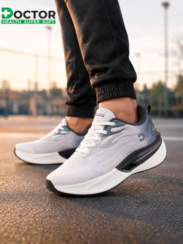 Image of DOCTOR HEALTH SUPER SOFT Men's Running Shoes | Lightweight Sports Shoes with Responsive Cushioning | Breathable Mesh Upper & Grip Outsole | Comfortable Walking, Running, Gym, Training & Casual Shoes