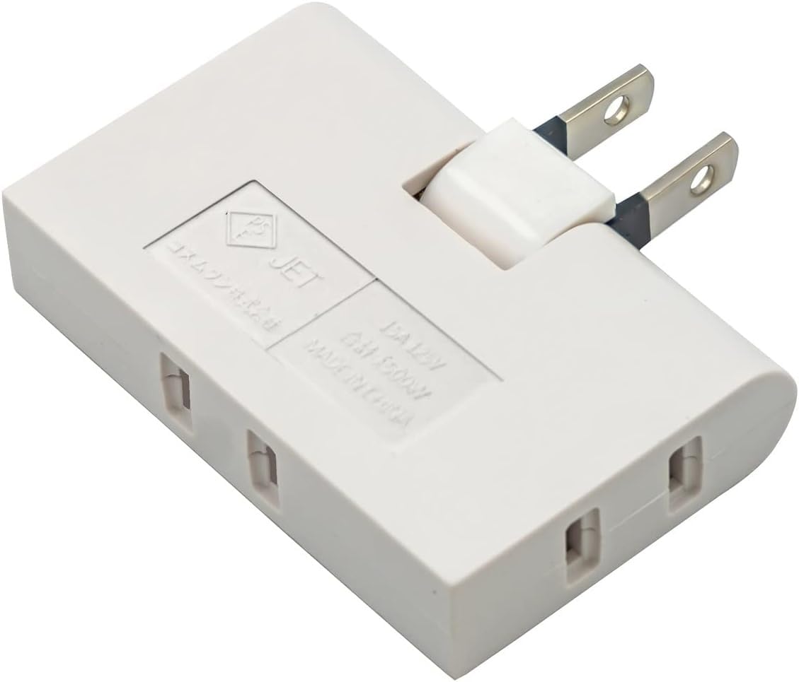 Amazon.co.jp: 3個口 コーナータップ 平トリプルタップ 電源タップ
