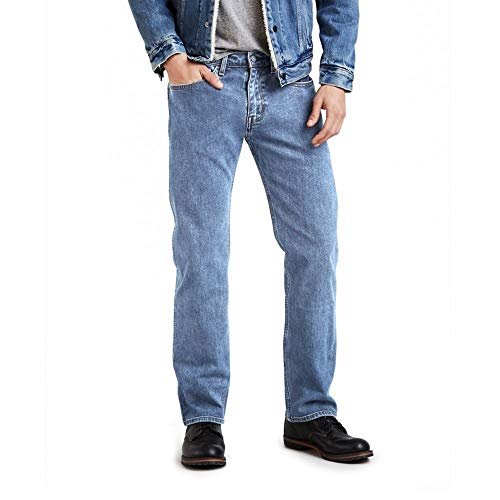Levi's Men's 505 Regular Fit Jeans, Shooting Star Stonewash - Stretch, 36W x 30L
