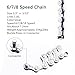 Bike Chain Tool Kit with 6/7/8 Speed Chain, Bike Chain Breaker with Hook, Link Plier and 6 Pairs Bicycle Buckle for Road Mountain Racing Cycling
