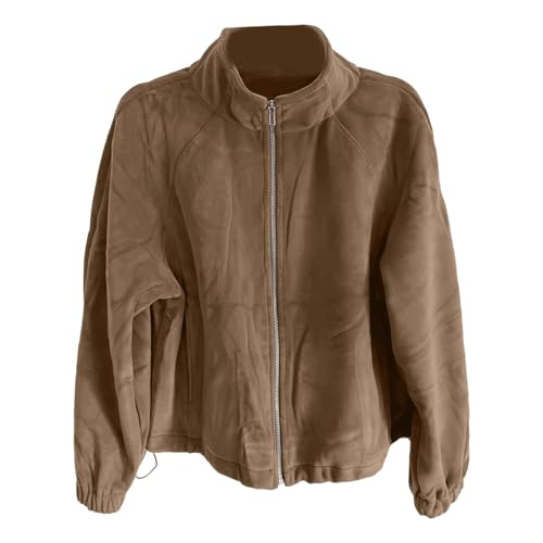 Veste femme mi saison courte et chaude avec doublure polaire