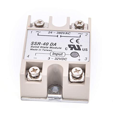 Artshu 1Pc Industrial Solid State Relay Ssr 40A With Protective Flag Ssr-40Da 40A Dc Control Ac #TOP2