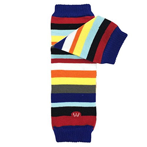 allydrew 3 Pack Polka Dots, Ruffles & Stripes Baby Leg Warmer & Toddler Leg Warmer for Boys & Girls, Navy, Sky Blue, Red Stripes