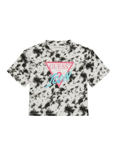 GUESS Girls' Eco Short Sleeve Tie Dye Icon T-Shirt