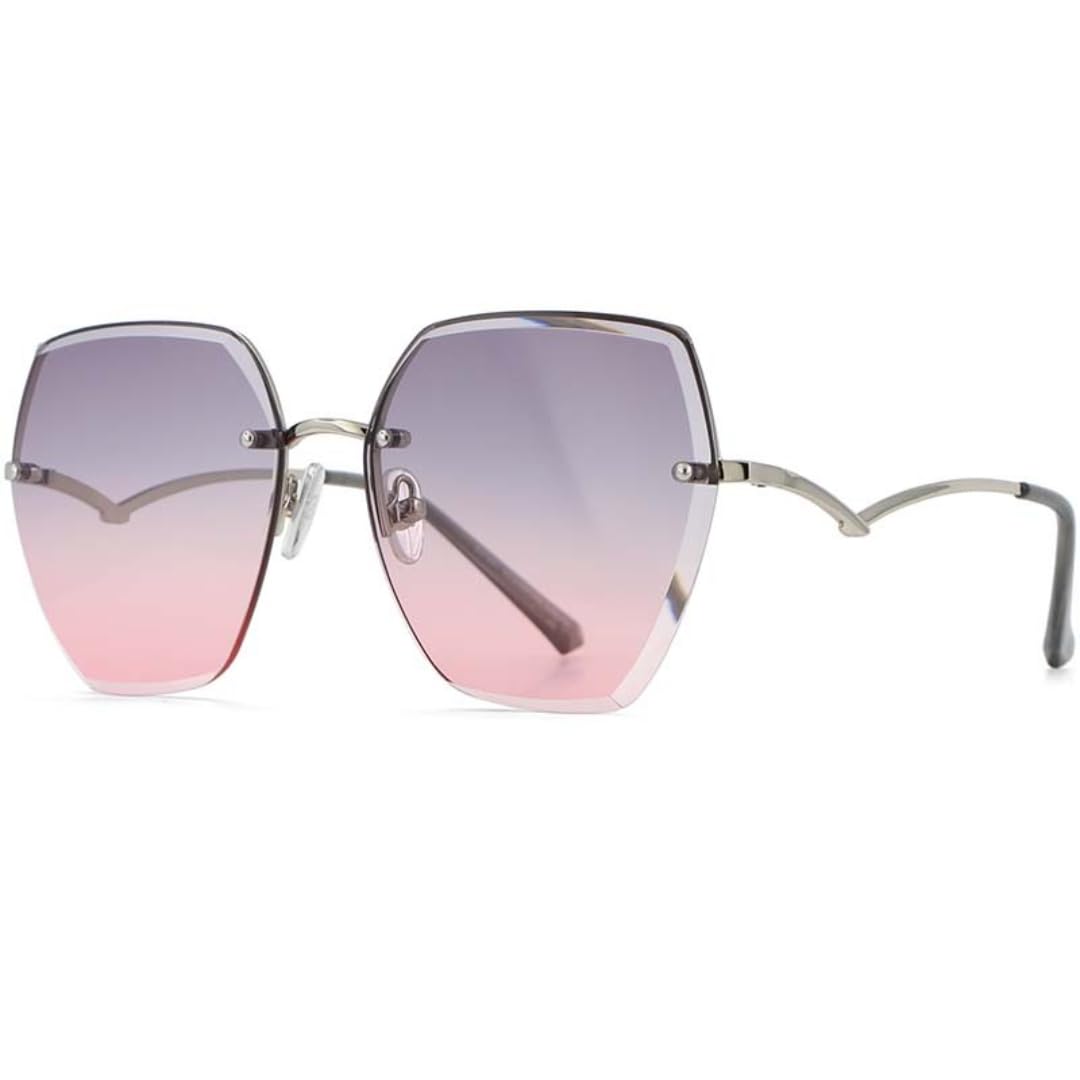 Lunettes de soleil femme dégradées légères sans marque nez
