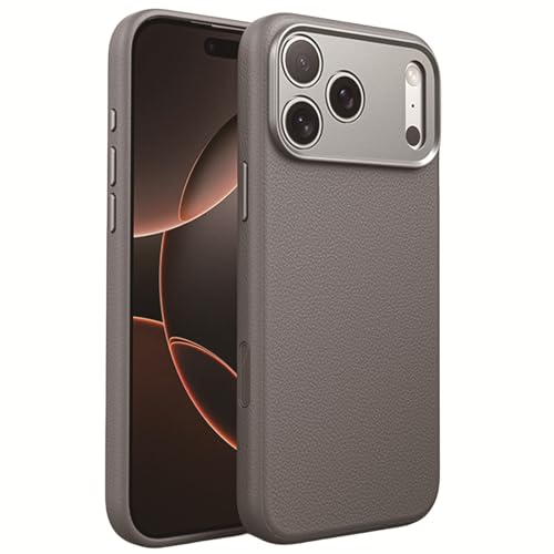 Coque antichoc iPhone 17 protection complète en métal gris